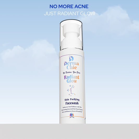 DermaChic Radiant Glow Facewash – Vitamin C & Aloe Purifier for Clear, Bright Skin & Acne-free (100ml)