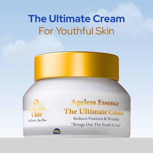 DermaChic Ageless Essence Cream – Retinol & Hyaluronic Moisturizer for Youthful Glow (50g)