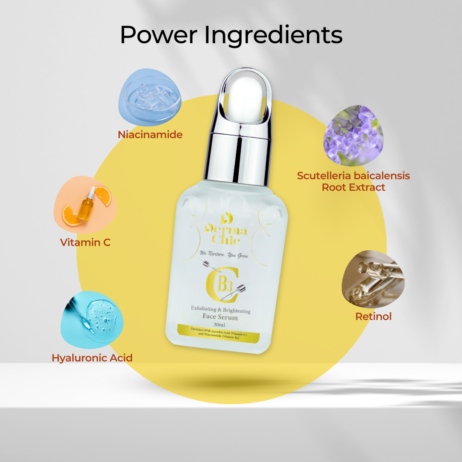 DermaChic CB3 Exfoliating And Brightening Facial Serum